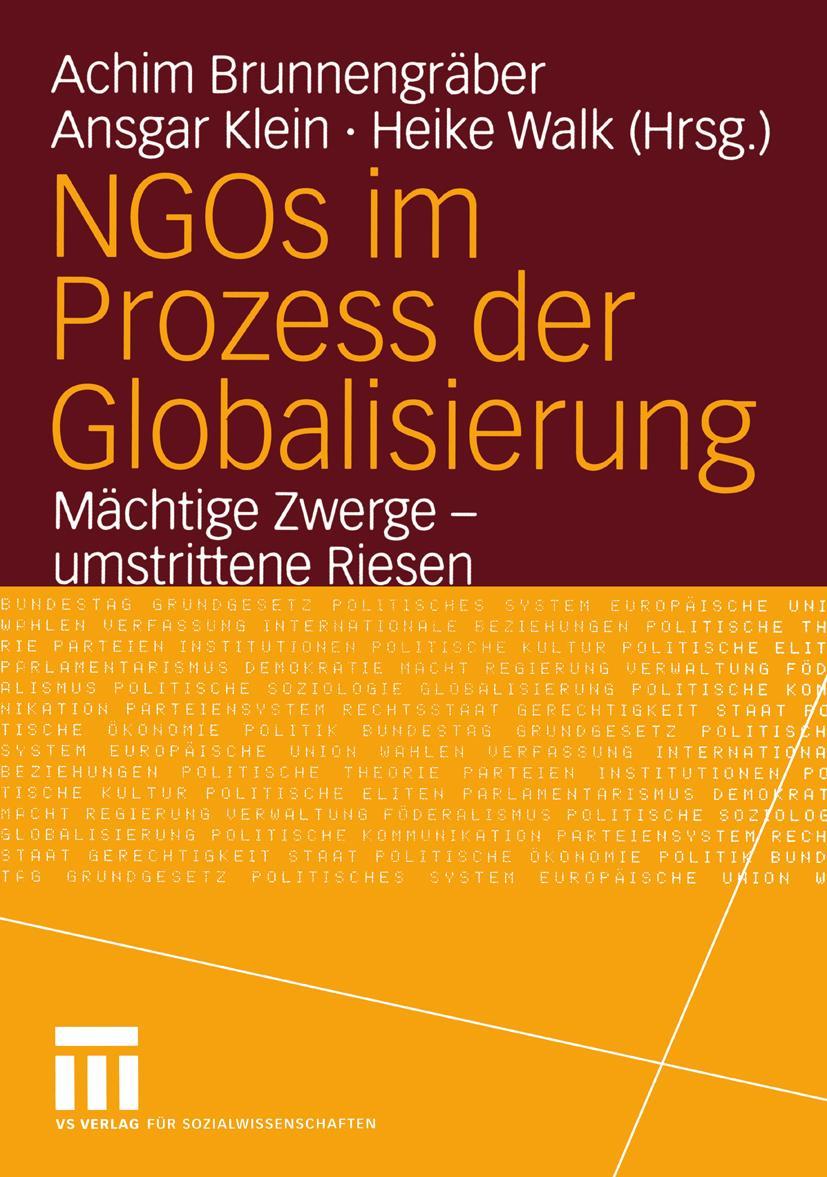 Cover: 9783810040923 | NGOs im Prozess der Globalisierung | Achim Brunnengräber (u. a.)