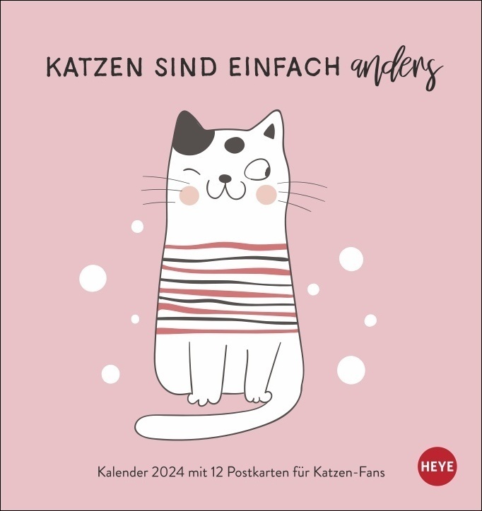 Cover: 9783756403097 | Katzensprüche Postkartenkalender 2024. Weisheiten über Samtpfoten...