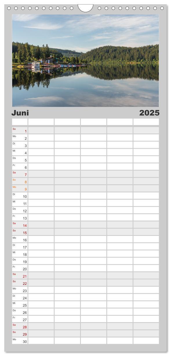 Bild: 9783457192870 | Familienplaner 2025 - Schwarzwald mit 5 Spalten (Wandkalender, 21 x...