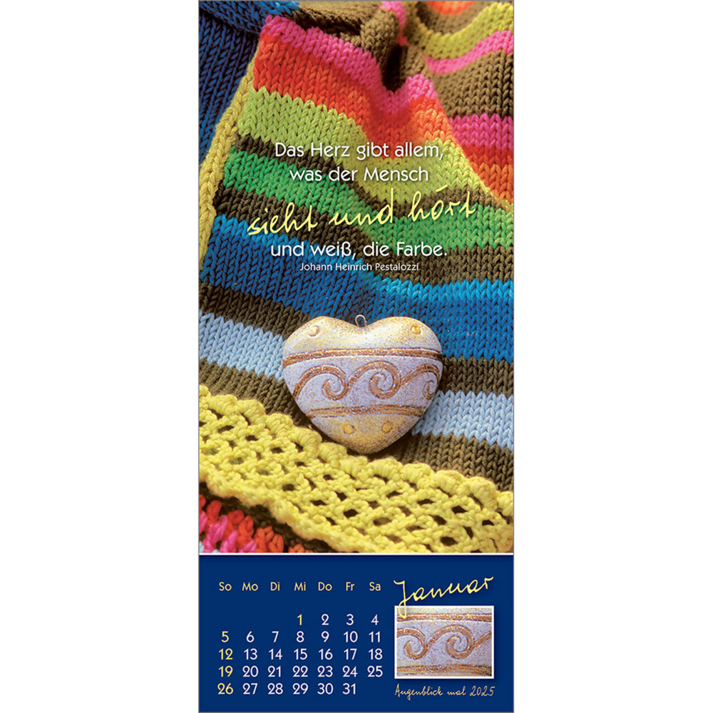 Bild: 9783754883556 | Augenblick mal 2025 | Der (kleine) Symbol-Kalender | Anke Will | 14 S.