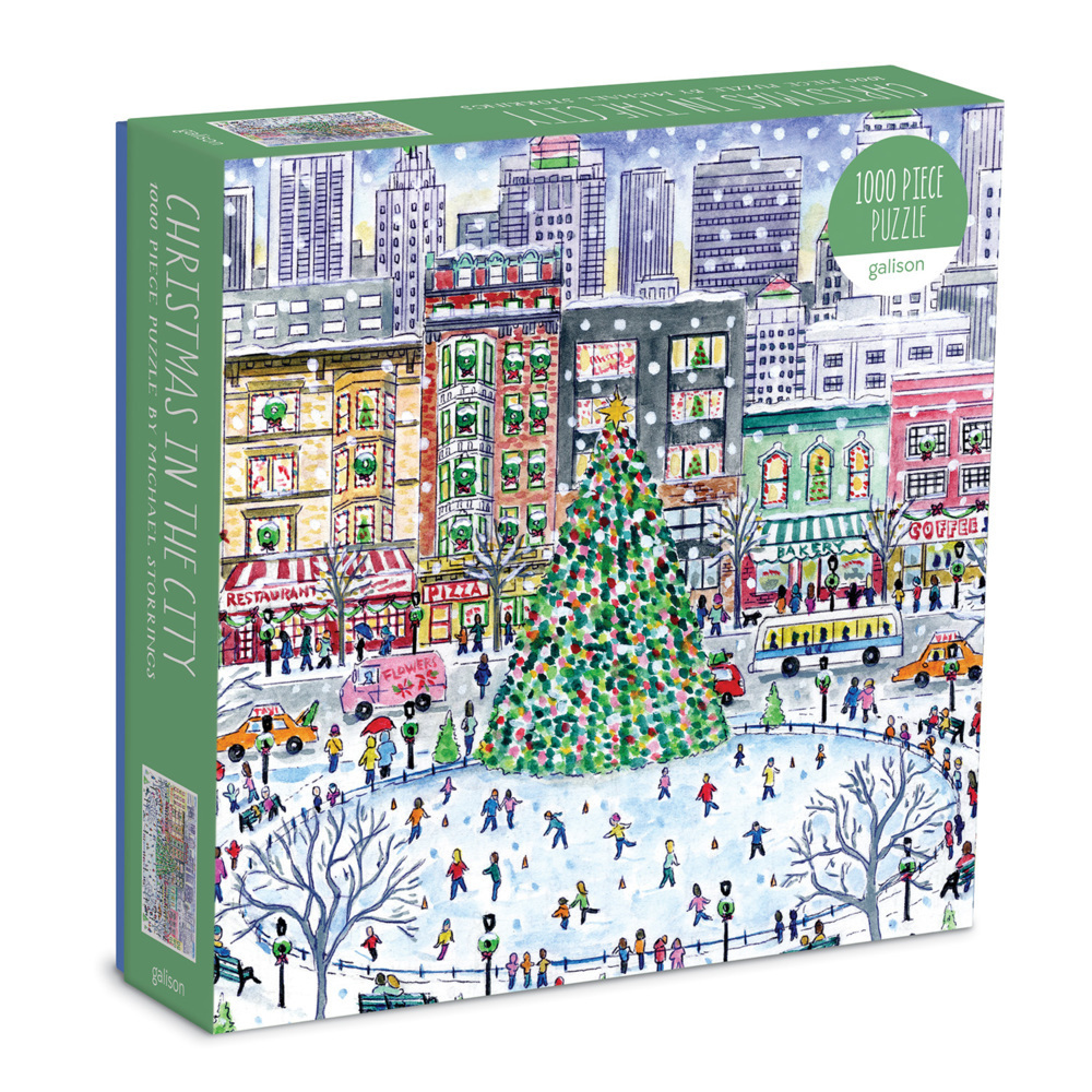 Cover: 9780735383098 | Michael Storrings Christmas in the City 1000 Piece Puzzle | Galison