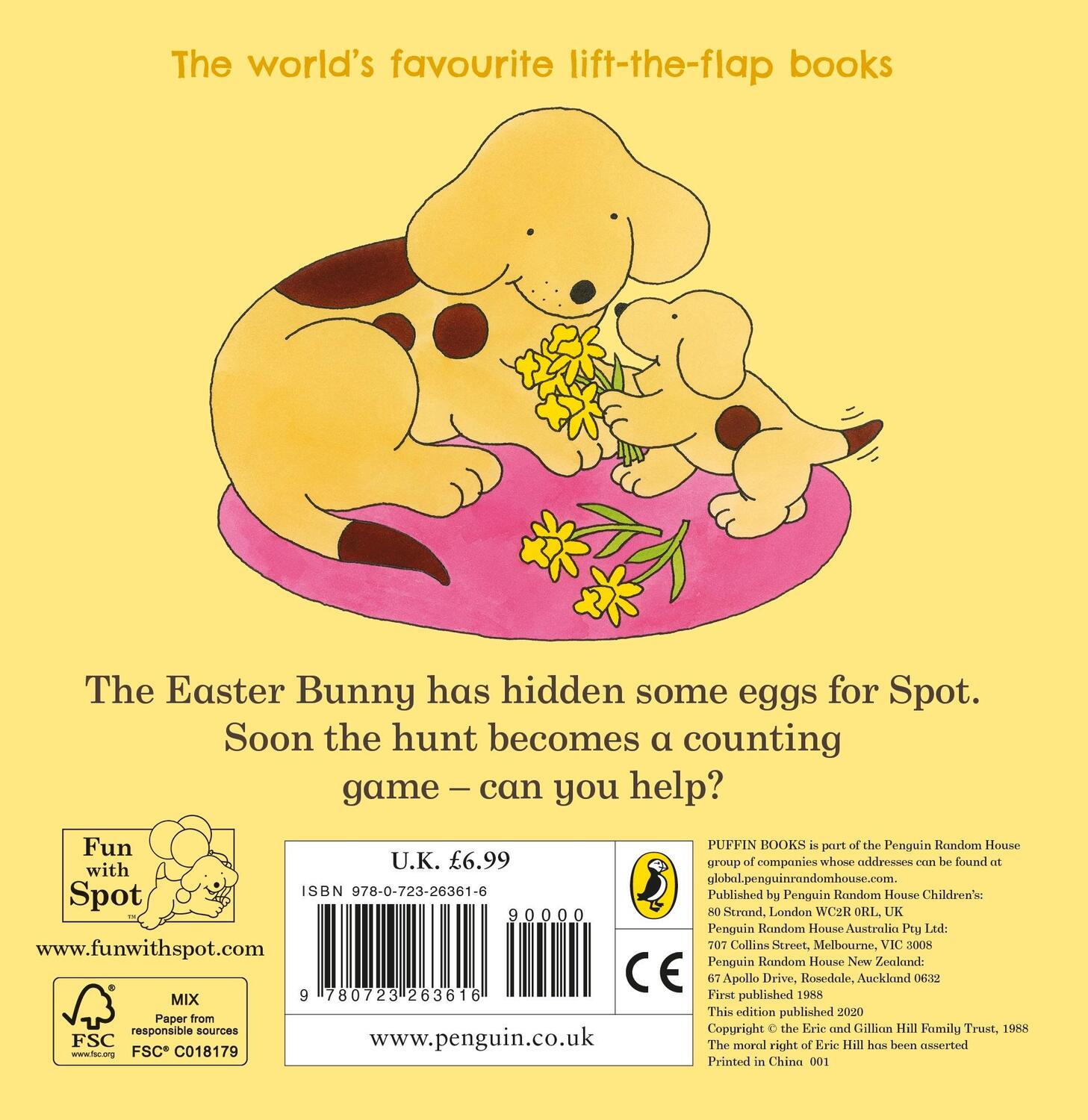 Rückseite: 9780723263616 | Spot's First Easter | Eric Hill | Buch | 12 S. | Englisch | 2009
