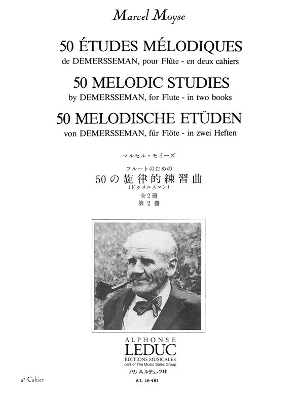 Cover: 9790046194818 | 50 Etudes Melodiques de Demersseman op. 4, Vol. 2 | Marcel Moyse