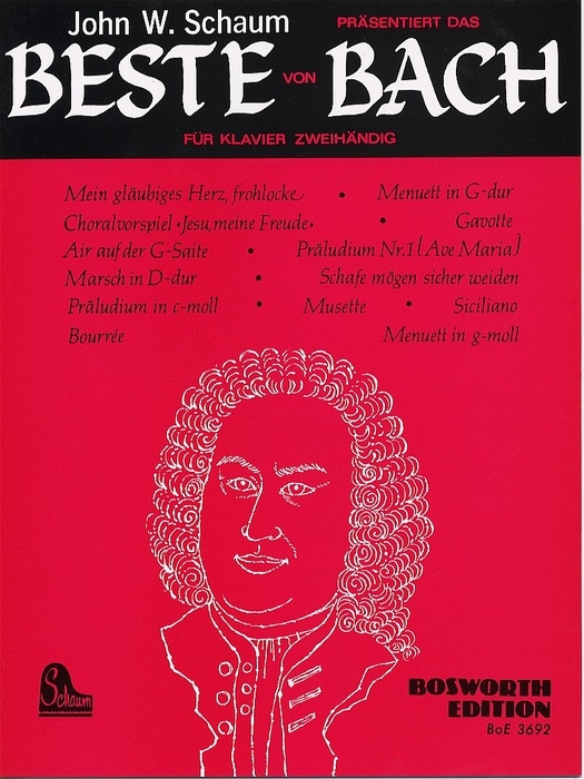 Cover: 9783936026061 | Das Beste von Bach | Für Klavier, zweihändig, Noten | John W Schaum