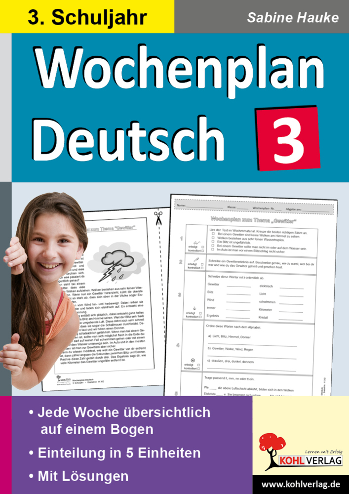 Cover: 9783866320635 | Wochenplan Deutsch / Klasse 3 | Sabine Hauke | Taschenbuch | 80 S.