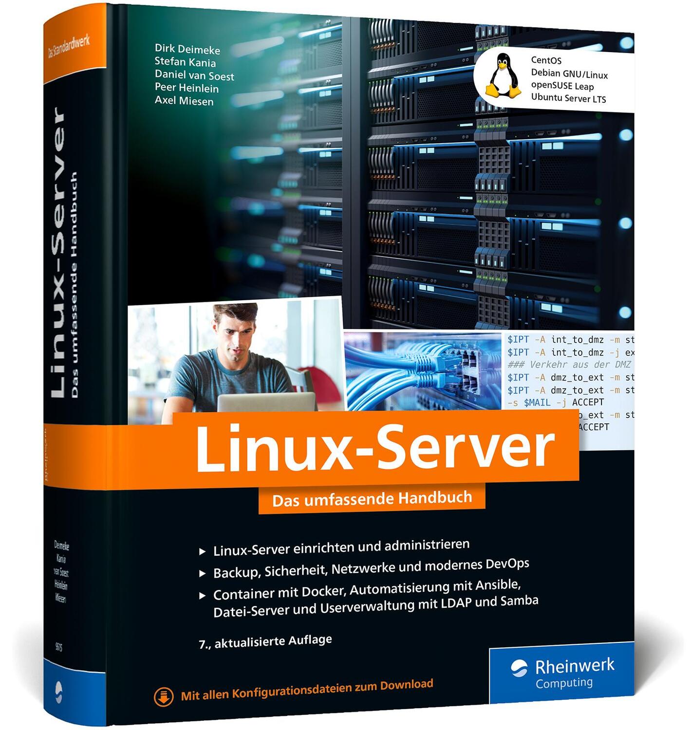 Cover: 9783836296151 | Linux-Server | Dirk Deimeke (u. a.) | Buch | Rheinwerk Computing