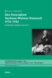 Cover: 9783412086039 | Das Herzogtum Sachsen-Weimar-Eisenach 1775-1783 | Ventzke | Buch