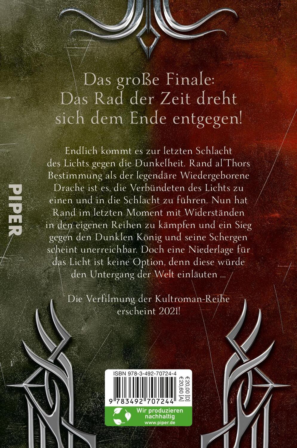 Rückseite: 9783492707244 | Das Rad der Zeit 14 | Robert Jordan (u. a.) | Taschenbuch | Deutsch