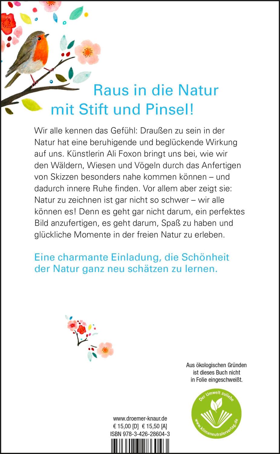 Rückseite: 9783426286043 | Setz dich unter einen Baum und zeichne! | Das Greensketching-Buch