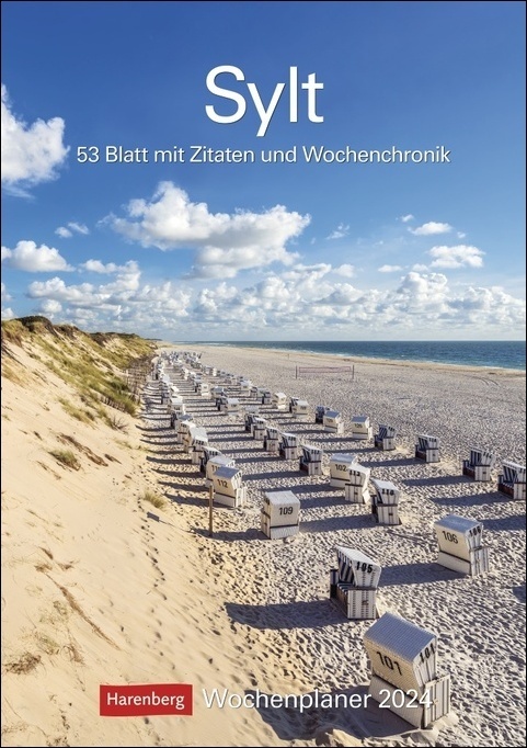 Cover: 9783840031687 | Sylt Wochenplaner 2024. Fotokalender mit Platz für...
