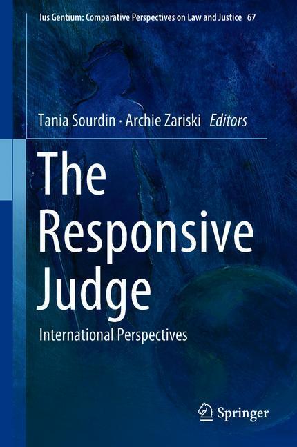 Cover: 9789811310225 | The Responsive Judge | International Perspectives | Zariski (u. a.)