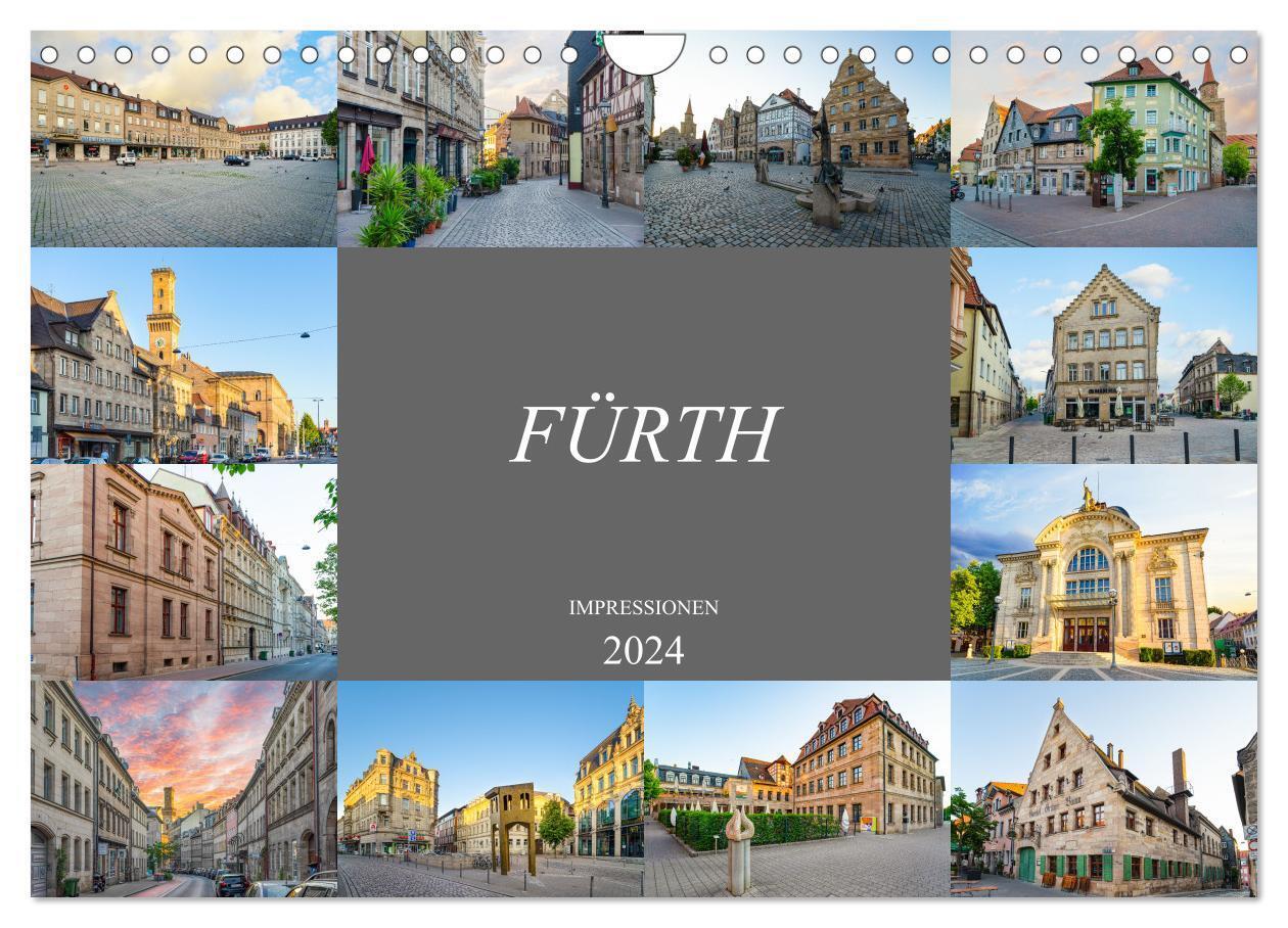 Cover: 9783675627086 | Fürth Impressionen (Wandkalender 2024 DIN A4 quer), CALVENDO...