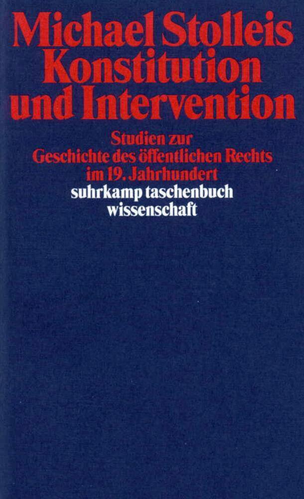 Cover: 9783518291269 | Konstitution und Intervention | Michael Stolleis | Taschenbuch | 2001