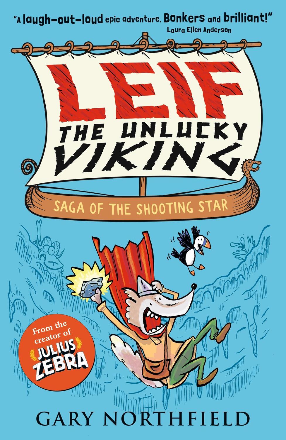 Cover: 9781406383416 | Leif the Unlucky Viking: Saga of the Shooting Star | Gary Northfield