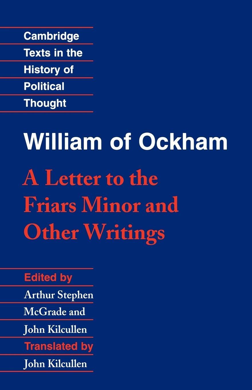 Cover: 9780521358040 | William of Ockham | 'a Letter to the Friars Minor' and Other Writings