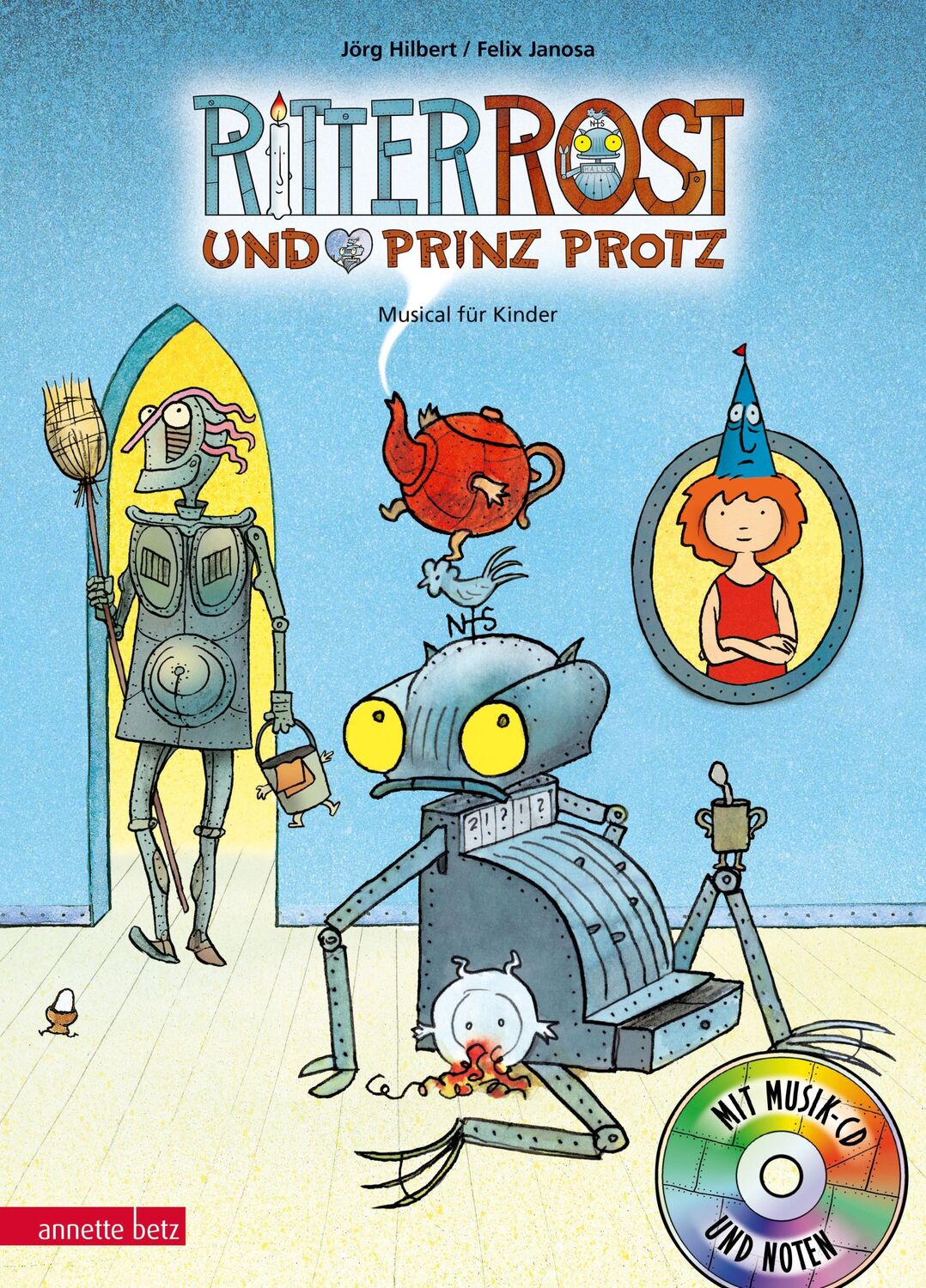 Cover: 9783219118339 | Ritter Rost 4: Ritter Rost und Prinz Protz | Buch mit CD | Hilbert