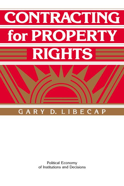 Cover: 9780521449045 | Contracting for Property Rights | Gary D. Libecap | Taschenbuch | 2004