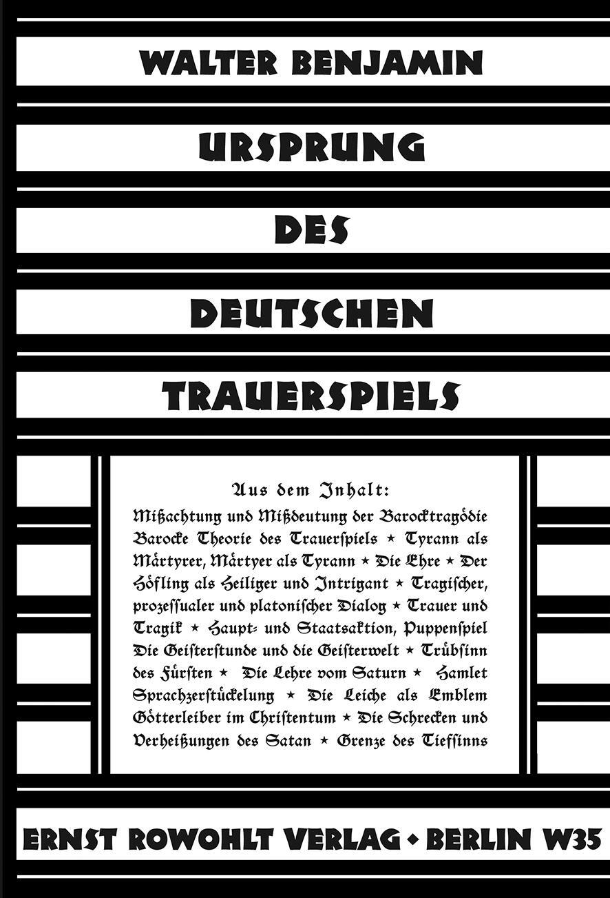 Cover: 9783835335042 | Ursprung des deutschen Trauerspiels | Walter Benjamin | Buch | 306 S.
