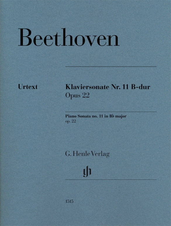Cover: 9790201815152 | Beethoven, Ludwig van - Klaviersonate Nr. 11 B-dur op. 22 | Deutsch