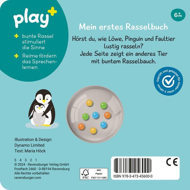 Bild: 9783473456000 | Ravensburger Play+ schütteln, rasseln, spielen: Erste Tiere | Höck