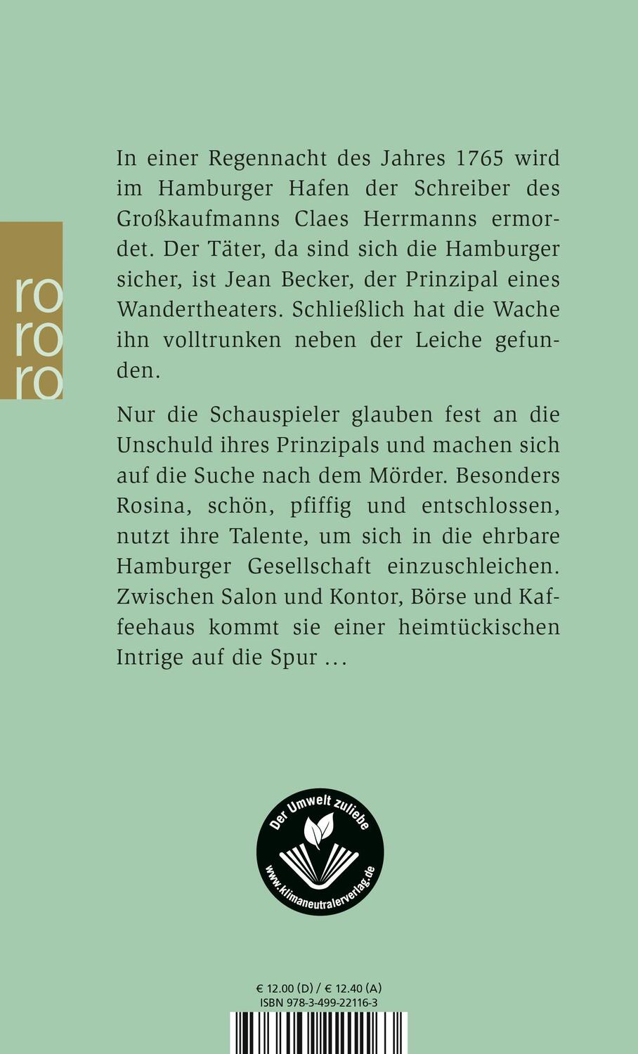 Rückseite: 9783499221163 | Tod am Zollhaus | Petra Oelker | Taschenbuch | Rosina-Zyklus | Deutsch
