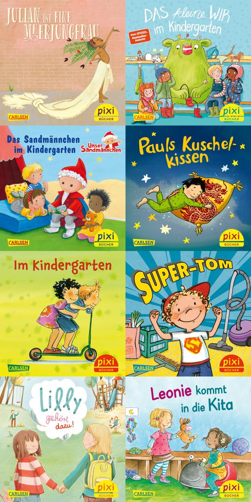 Cover: 9783551038661 | Pixi-8er-Set 286: Pixis bunter Kindergarten (8x1 Exemplar) | diverse