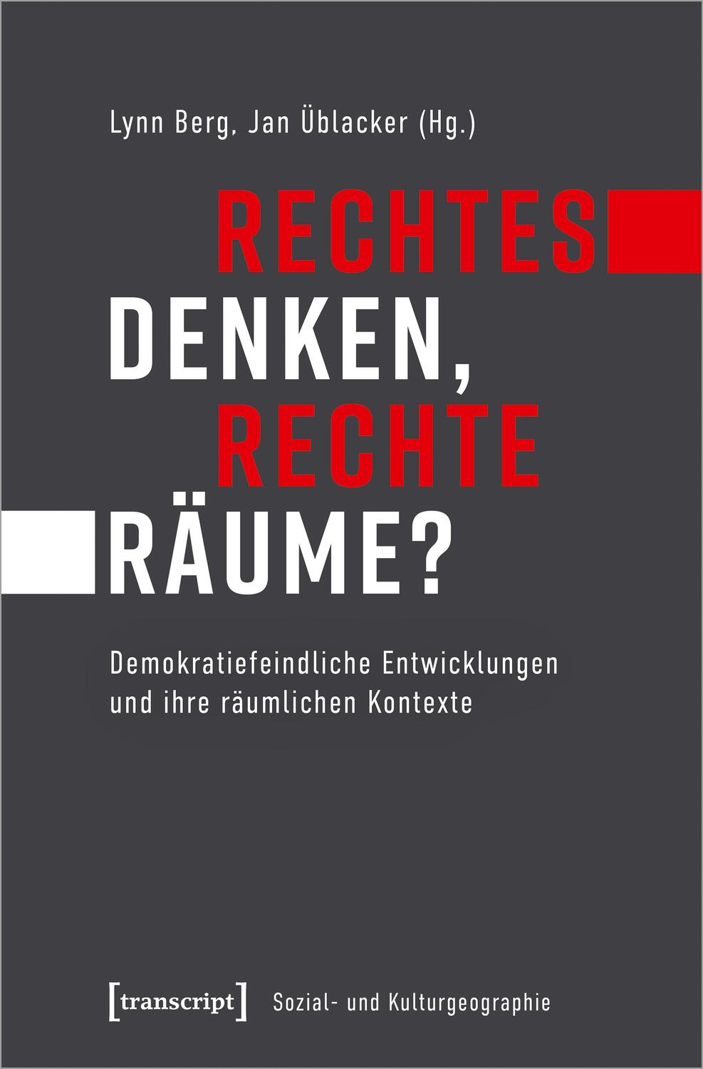 Cover: 9783837651089 | Rechtes Denken, rechte Räume? | Lynn Berg (u. a.) | Taschenbuch | 2021