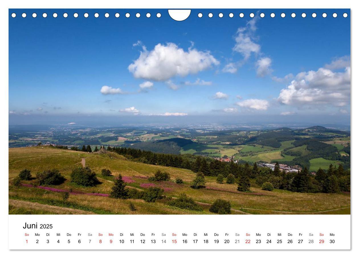 Bild: 9783435473588 | Die Rhön (Wandkalender 2025 DIN A4 quer), CALVENDO Monatskalender