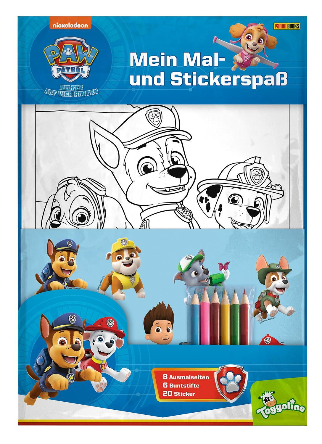 Cover: 9783833242823 | PAW Patrol: Mein Mal- und Stickerspaß | Taschenbuch | 8 S. | Deutsch