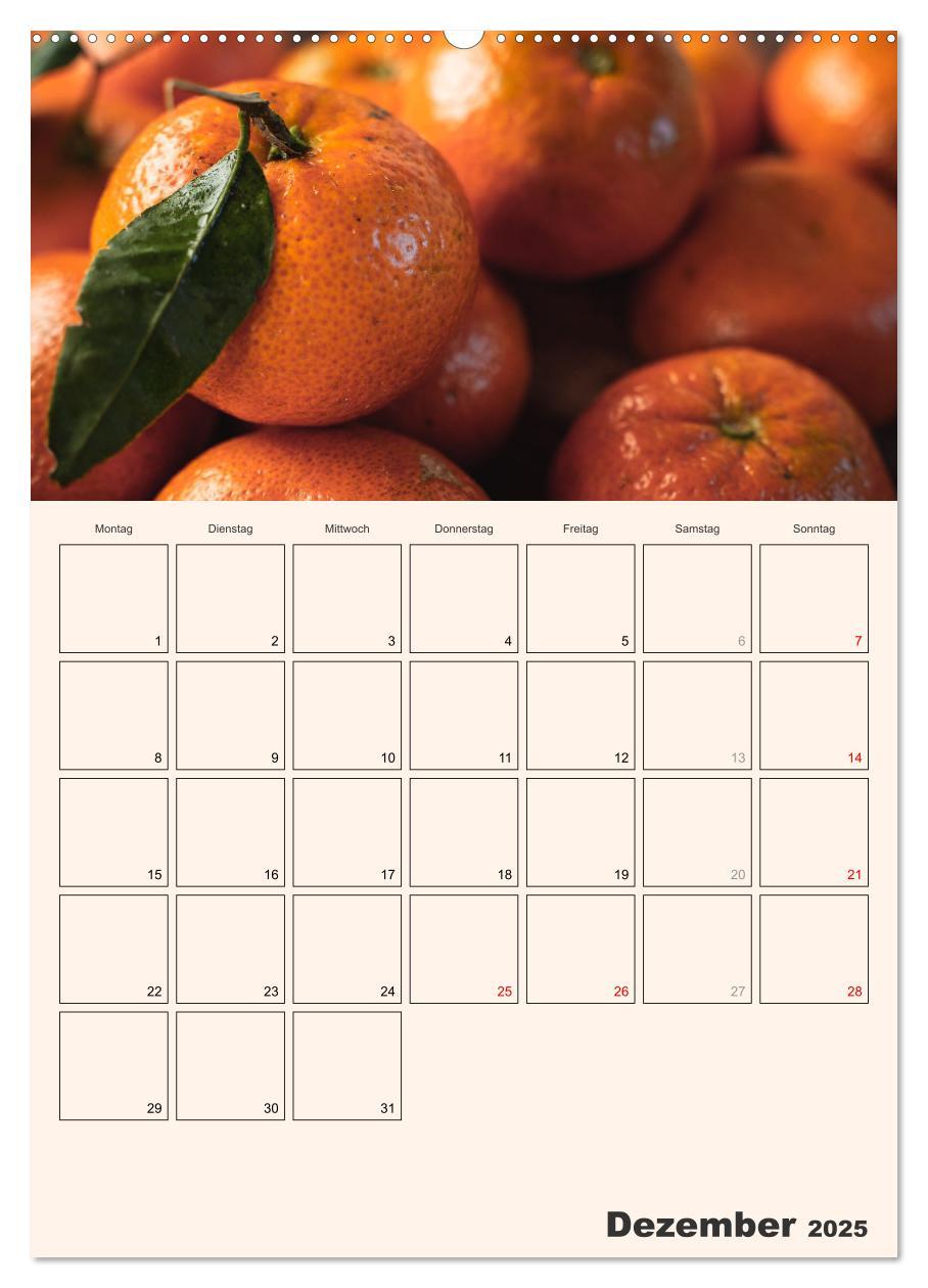 Bild: 9783457185285 | Obst Kalender - GESUND DURCH DAS JAHR (Wandkalender 2025 DIN A2...