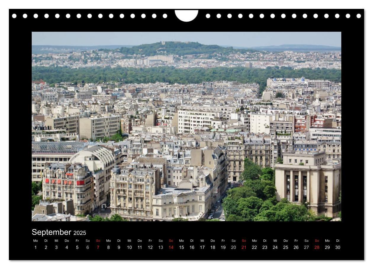 Bild: 9783435721139 | Paris von oben (Wandkalender 2025 DIN A4 quer), CALVENDO...