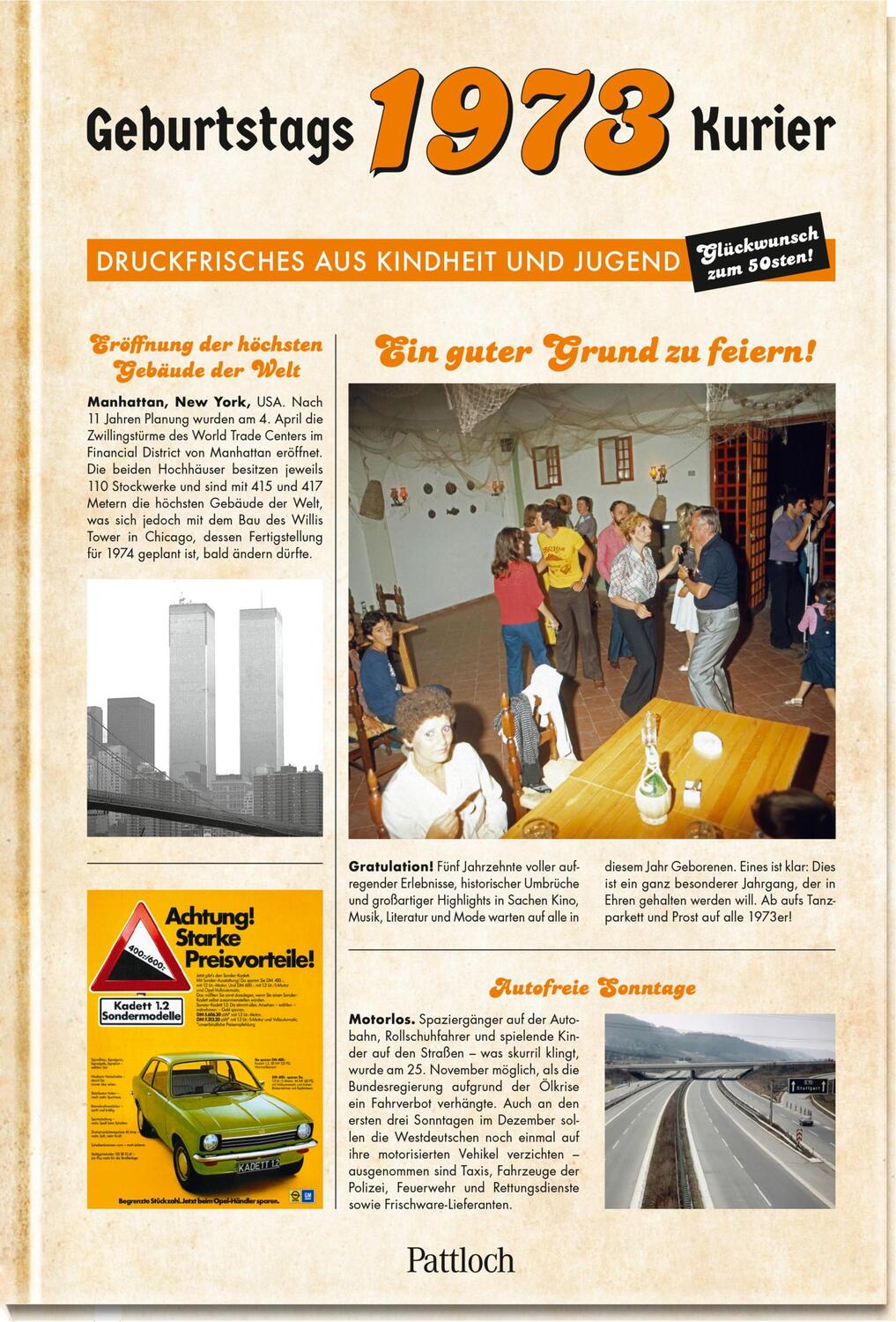 Cover: 9783629007384 | 1973 - Geburtstagskurier | Ute Wielandt | Buch | 80 S. | Deutsch