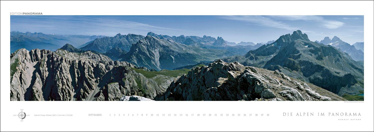 Bild: 9783898236249 | Die Alpen im Panorama | Rudolf Rother | Kalender | XIV | Deutsch