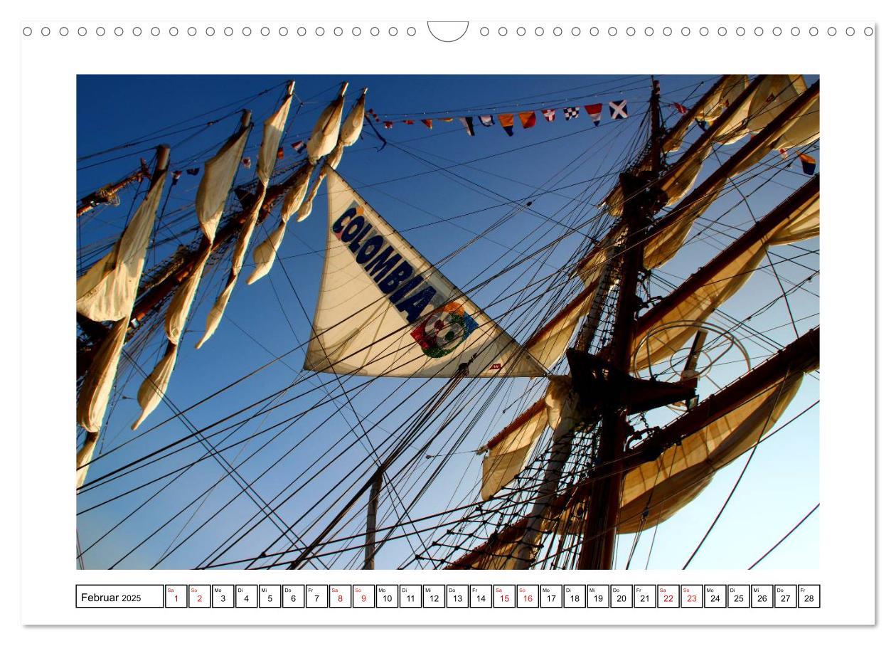 Bild: 9783435580804 | Windjammer - Bremerhaven (Wandkalender 2025 DIN A3 quer), CALVENDO...