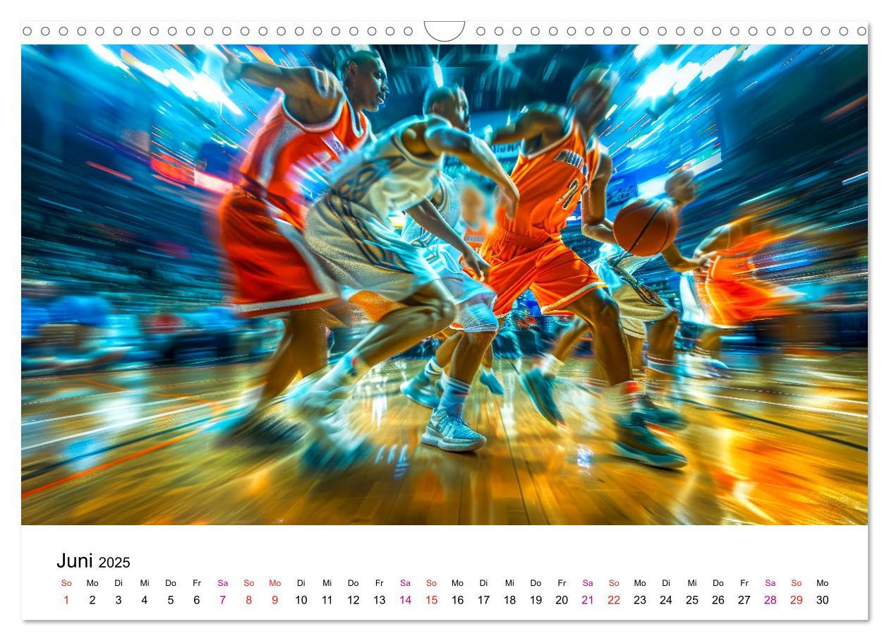 Bild: 9783457146729 | Basketball Erlebnisse (Wandkalender 2025 DIN A3 quer), CALVENDO...