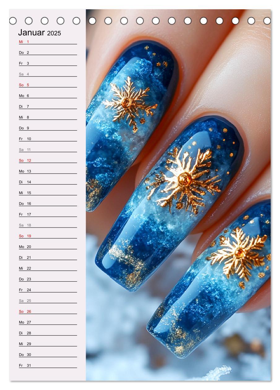 Bild: 9783457206041 | Nageldesign. Außergewöhnliche Fingernägel (Tischkalender 2025 DIN...