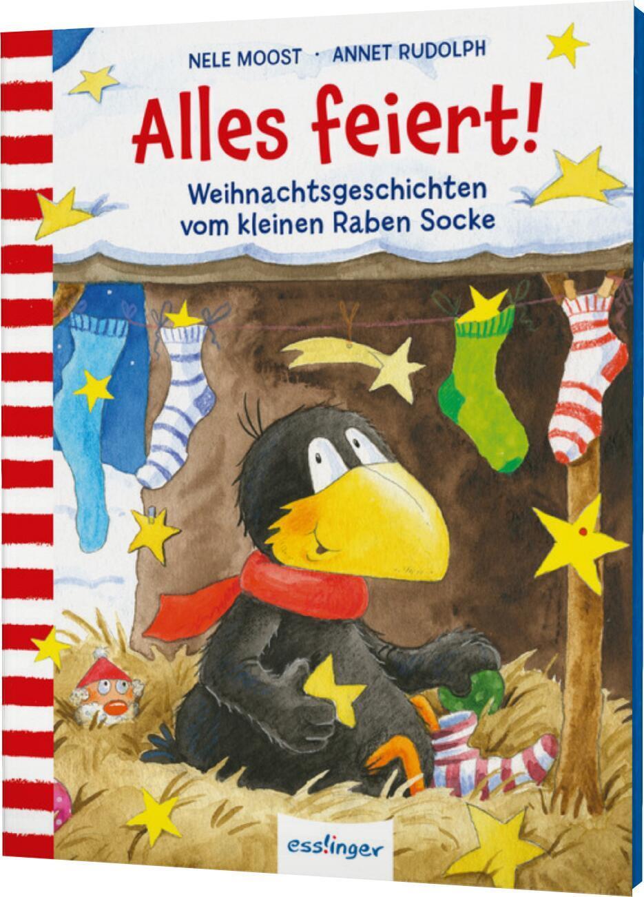 Cover: 9783480238736 | Der kleine Rabe Socke: Alles feiert! | Nele Moost | Buch | 32 S.