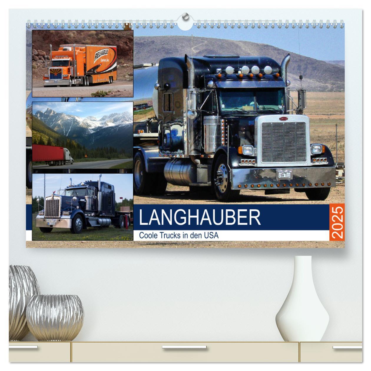 Cover: 9783435334933 | Langhauber. Coole Trucks in den USA (hochwertiger Premium...