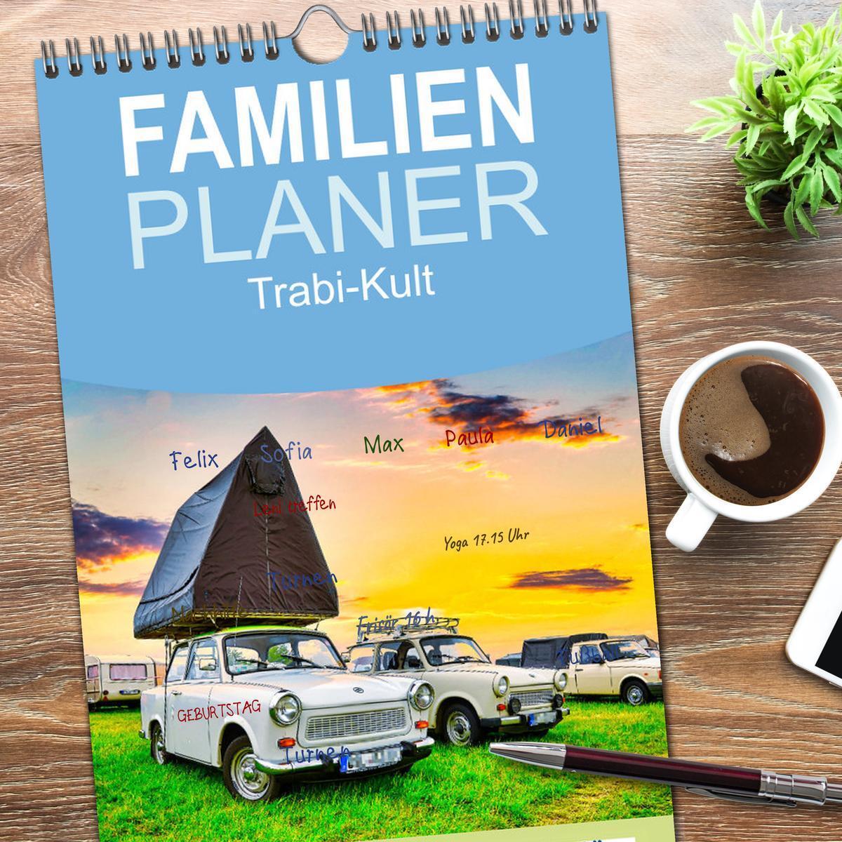 Bild: 9783457095881 | Familienplaner 2025 - Trabi-Kult mit 5 Spalten (Wandkalender, 21 x...