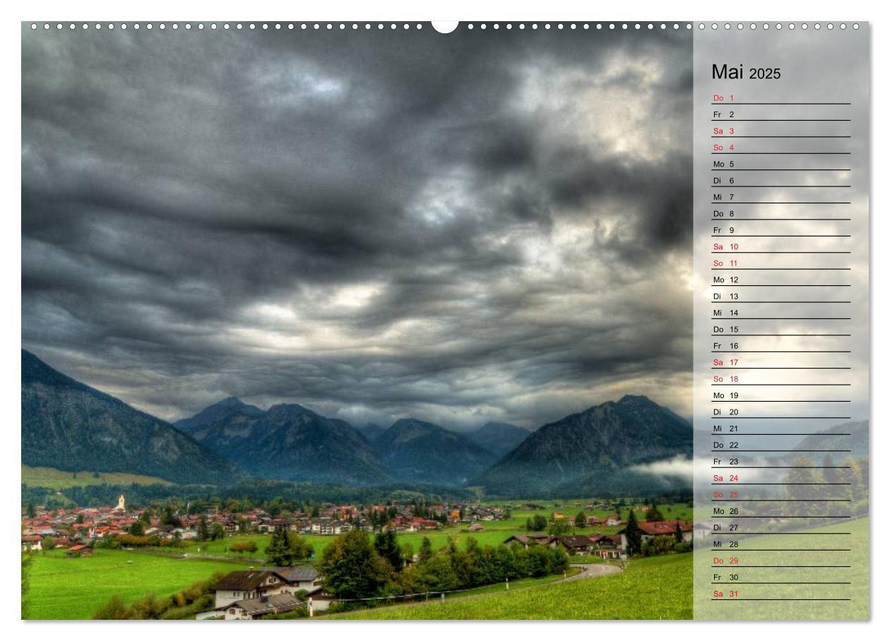 Bild: 9783435724888 | Das Oberstdorfer Allgäu (Wandkalender 2025 DIN A2 quer), CALVENDO...