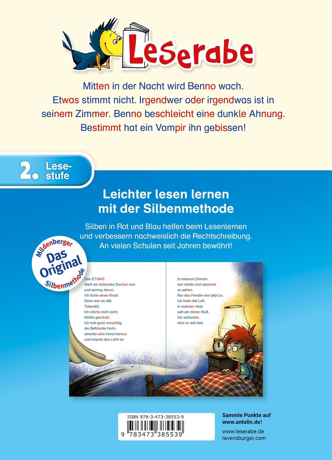 Rückseite: 9783473385539 | Hilfe, ich bin ein Vampir - Leserabe 2. Klasse - Erstlesebuch ab 7...