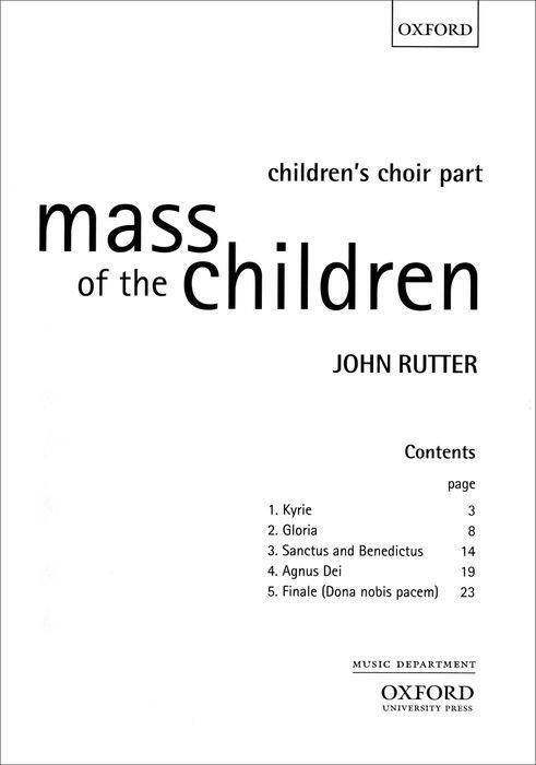 Cover: 9780193380950 | Mass Of The Children | John Rutter | Einzelstimme | 2004