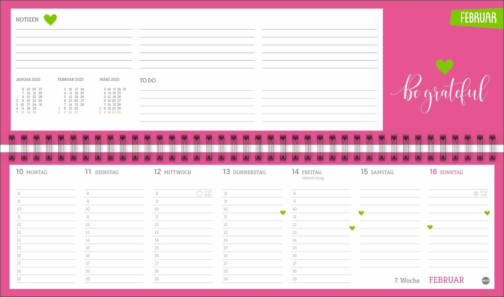 Bild: 9783756406609 | Design Wochenquerplaner 2025 | Kalender | Spiralbindung | 112 S.