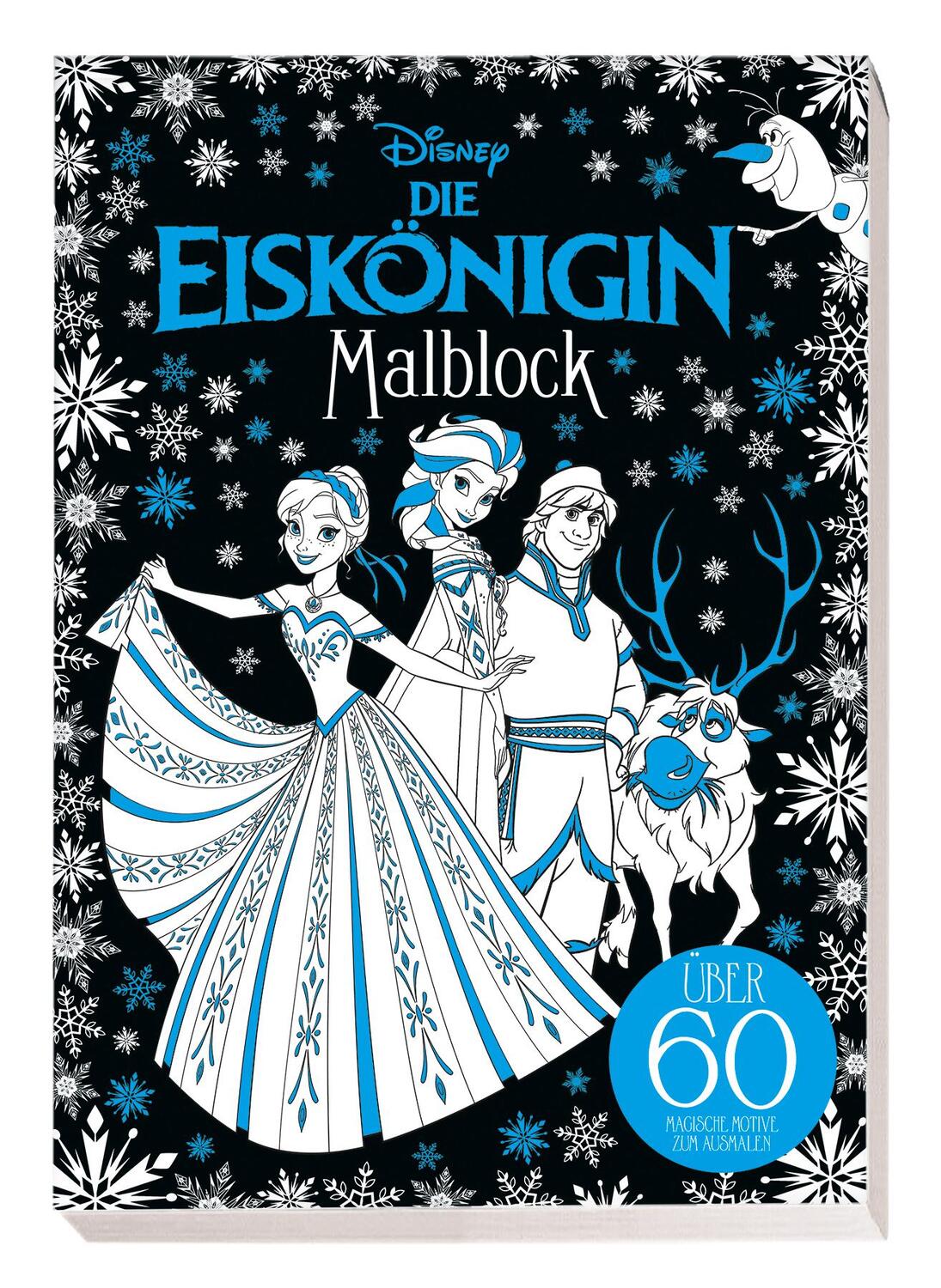 Cover: 9783833241703 | Disney Die Eiskönigin: Malblock: über 60 magische Motive zum Ausmalen
