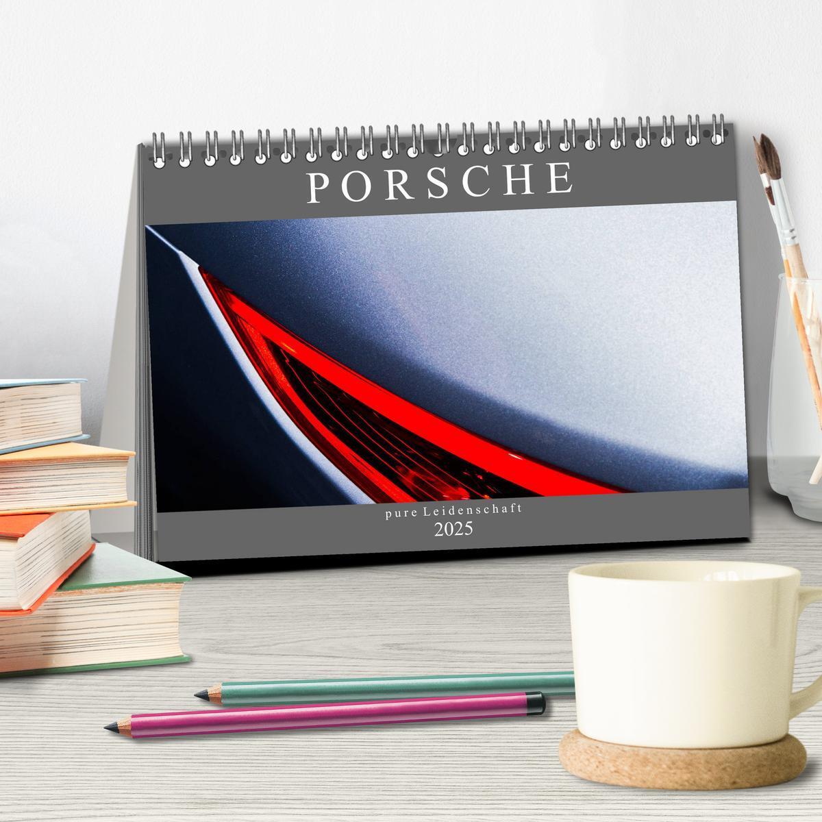 Bild: 9783435373499 | Porsche - pure Leidenschaft (Tischkalender 2025 DIN A5 quer),...