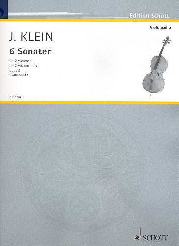 Cover: 9790001115032 | 6 Sonaten Opus 2 | Jacob Klein | Buch | 1998 | Schott Music