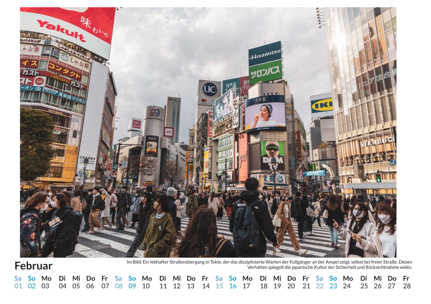 Bild: 9783759123046 | Tokio - (Wandkalender 2025, Kalender DIN A4 quer, Monatskalender im...