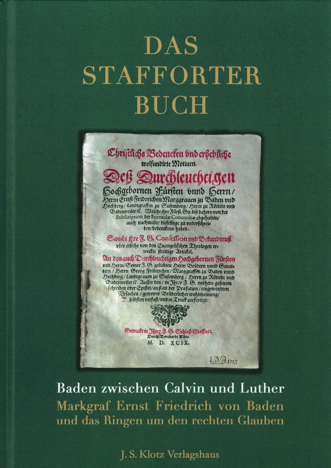 Cover: 9783948968557 | Das Stafforter Buch | Jeff Klotz (u. a.) | Buch | 224 S. | Deutsch