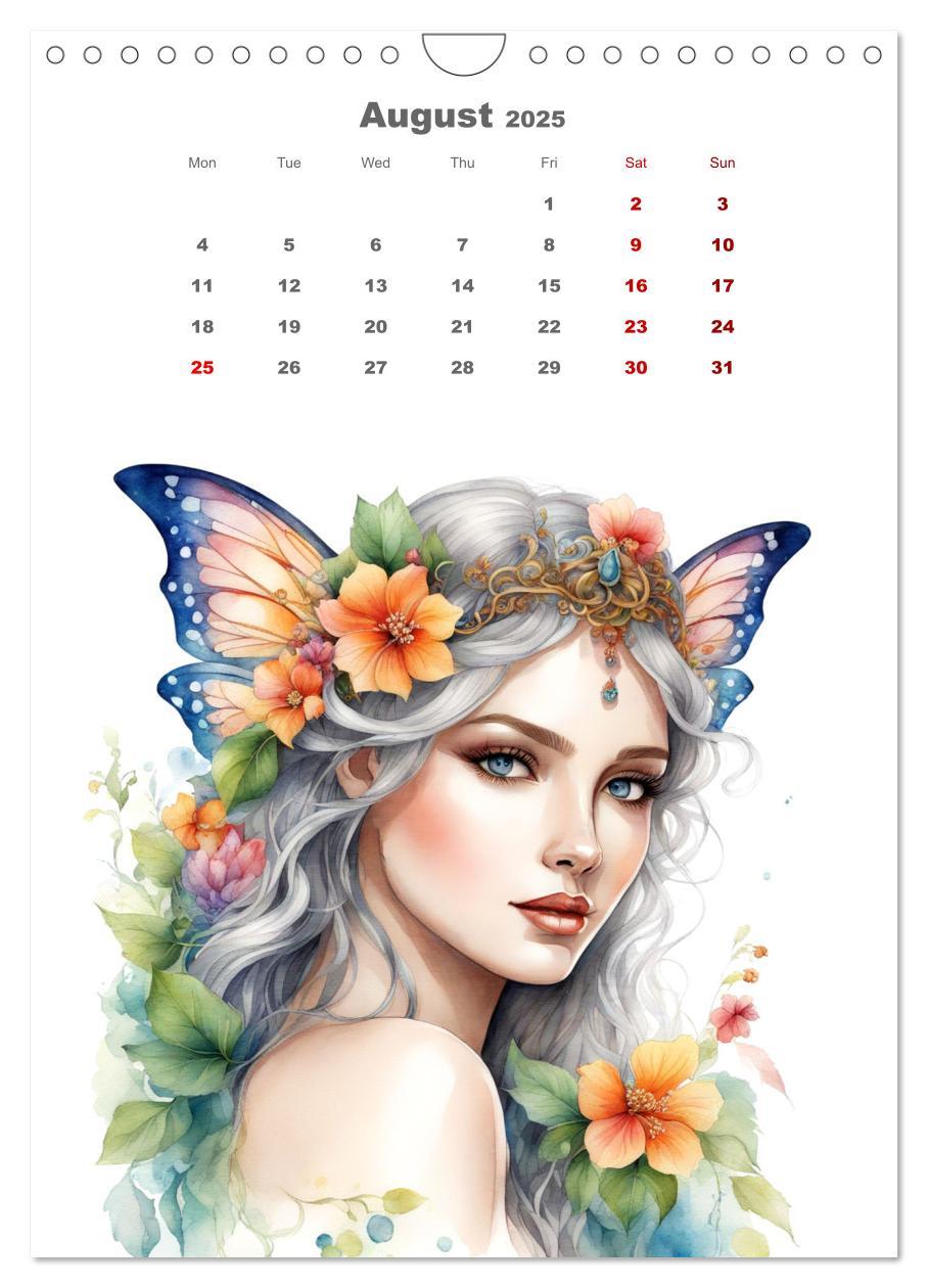 Bild: 9781325924967 | The fairies (Wall Calendar 2025 DIN A4 portrait), CALVENDO 12 Month...