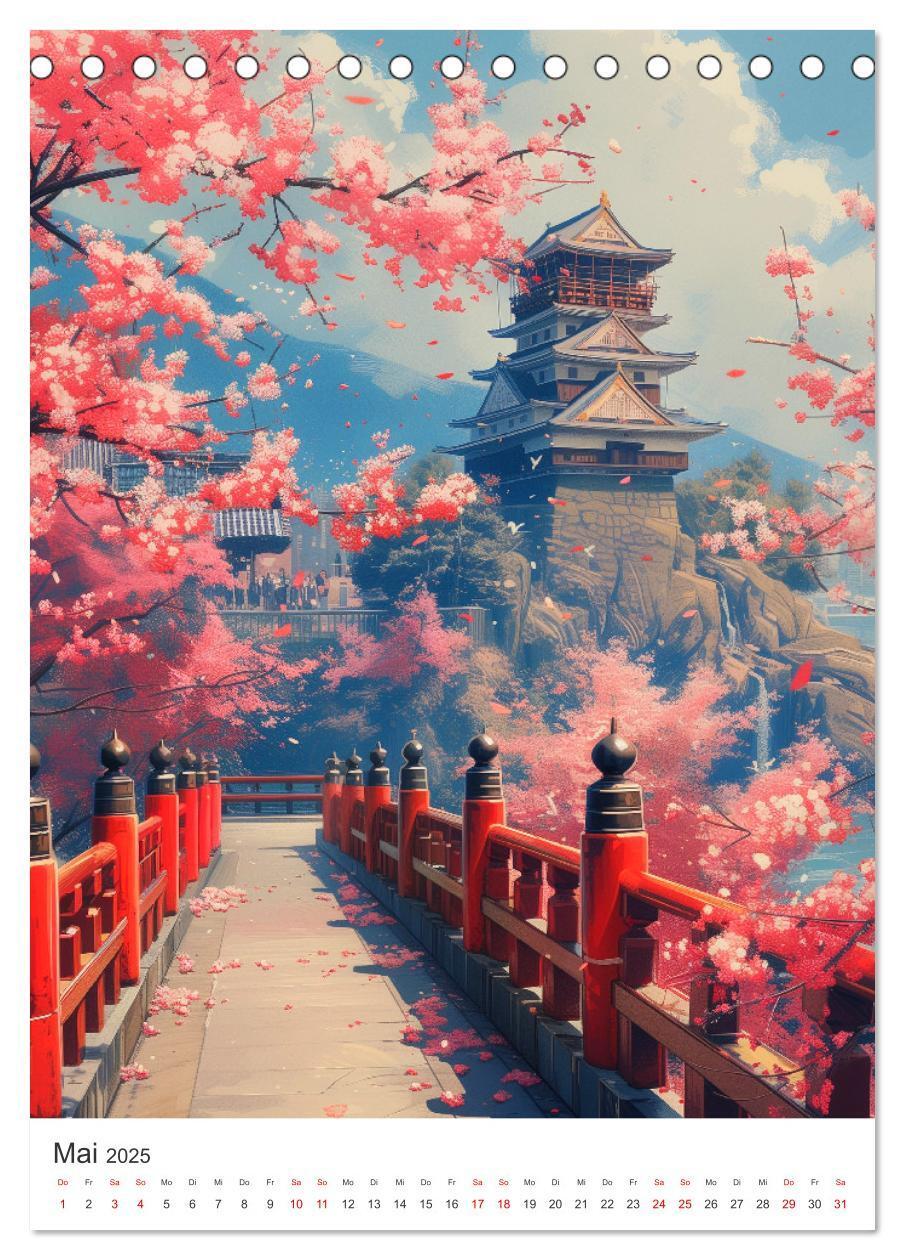 Bild: 9783383816154 | Japan. Impressionen im Aquarell-Stil (Tischkalender 2025 DIN A5...